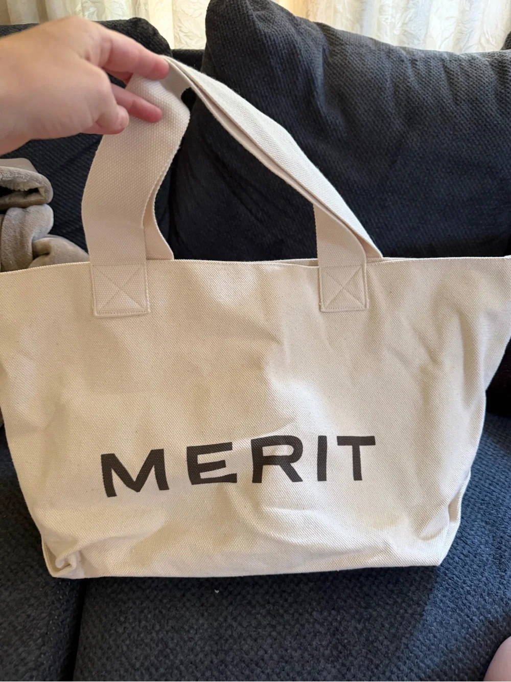 Canvas Tote Bag in Beige - Women